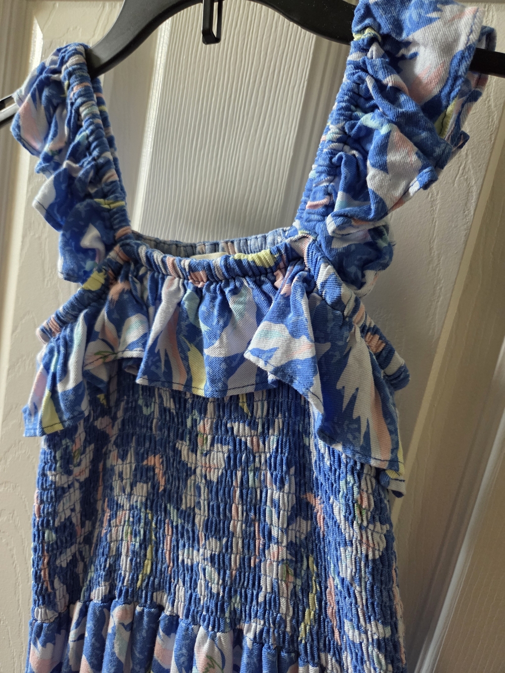 Jessica Simpson Girls Blue Floral Casual Dress